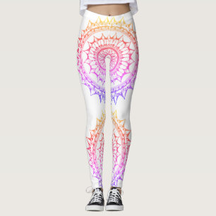 RegnbågeMandaladamasker Leggings
