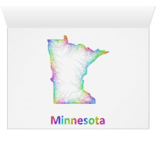 RegnbågeMinnesota karta OBS Kort