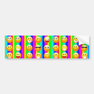 regnbågemoji bildekal