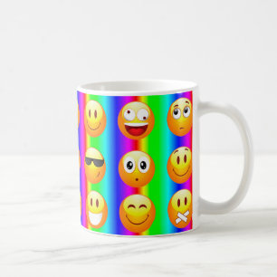 regnbågemoji kaffemugg