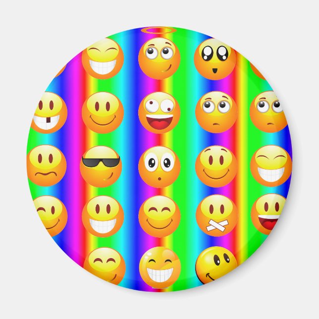 regnbågemoji magnet (Framsidan)
