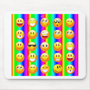 regnbågemoji musmatta