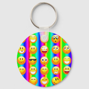 regnbågemoji nyckelring