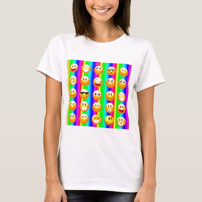 regnbågemoji t shirt (Framsida)