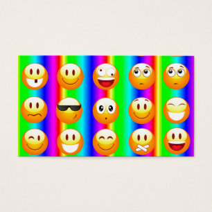 regnbågemoji visitkort