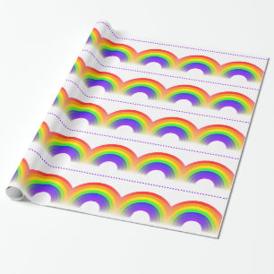 Regnbågemönster som slår in papper presentpapper