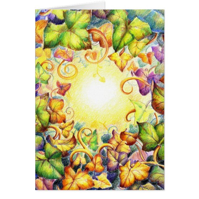 Regnbågemurgrönaöga Hälsningskort (Framsidan)