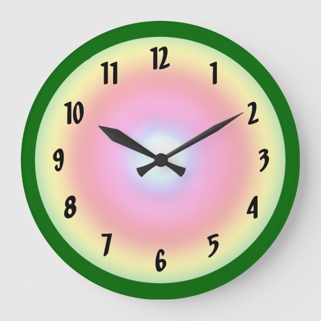 Regnbågen cirklar stor klocka (Framsida)