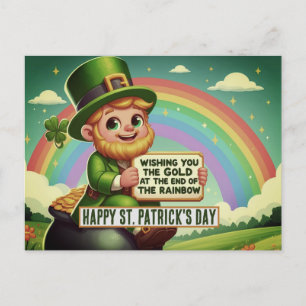 Regnbågen denna St. Paddy's Day Vykort