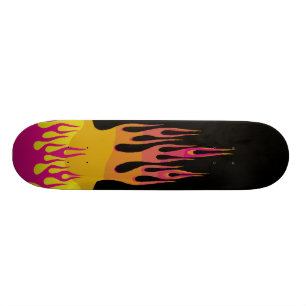 Regnbågen flammar skateboarden mini skateboard bräda 18,5 cm