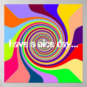 Regnbågen har en Groovy psychedelic pop för Poster