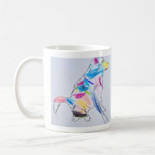 Regnbågen Hund Mugg