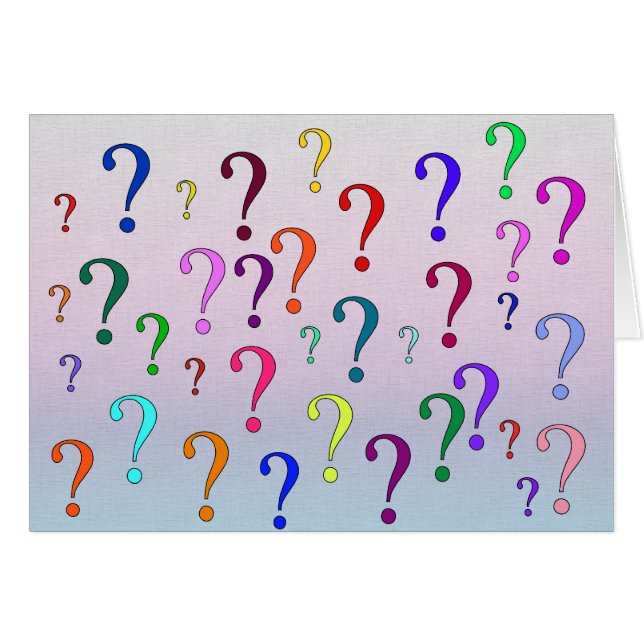 Regnbågen ifrågasätter markerar OBS kort (Framsidan Horizontal)