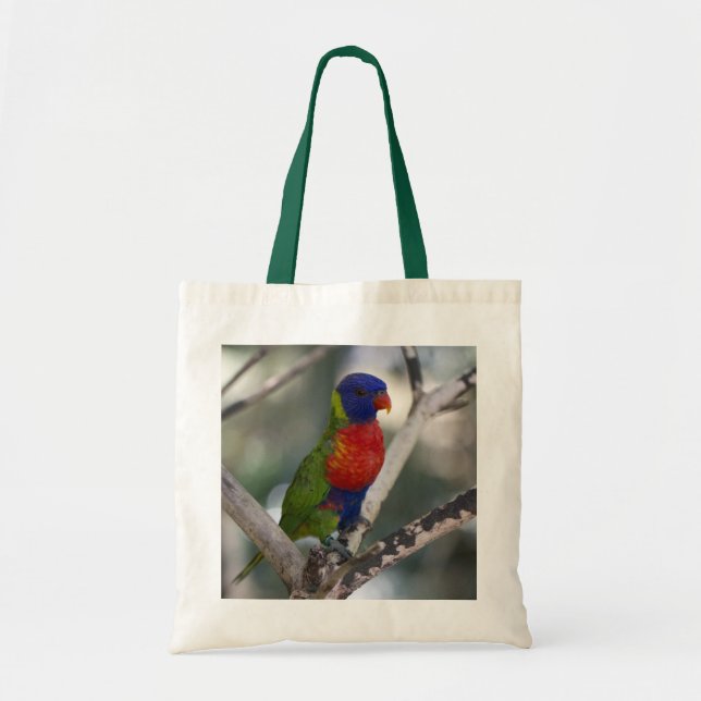 Regnbågen Lorikeet hänger lös Tygkasse (Framsidan)