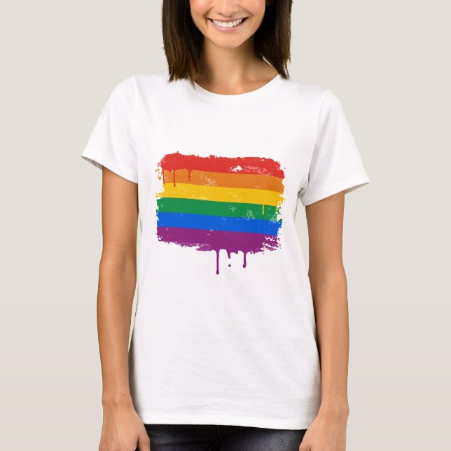 Regnbågen målar t-shirt (Framsida)