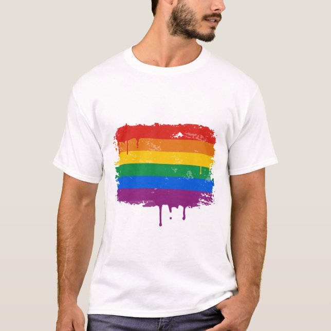 Regnbågen målar t-shirt (Framsida)