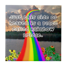 Regnbågen överbryggar belägger med tegel