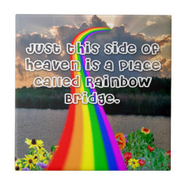 Regnbågen överbryggar belägger med tegel kakelplatta