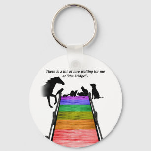 Regnbågen överbryggar Keychain Nyckelring