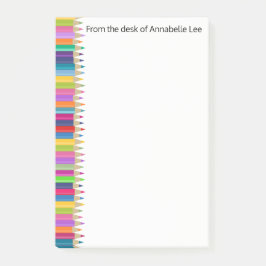 Regnbågen ritar post-it block