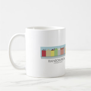 Regnbågen ror Charleston, SC-kaffemugg Kaffemugg