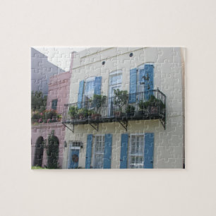 Regnbågen ror hus, Charleston SC-pussel Pussel