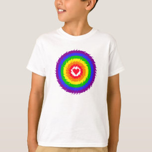 Regnbågen rullar skjortan - välj stil & färga t shirt