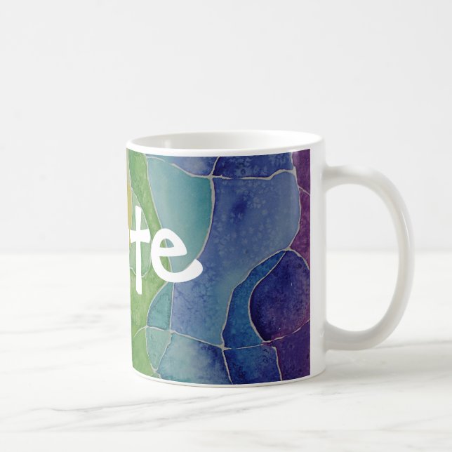 Regnbågen skapar muggen kaffemugg (Höger)