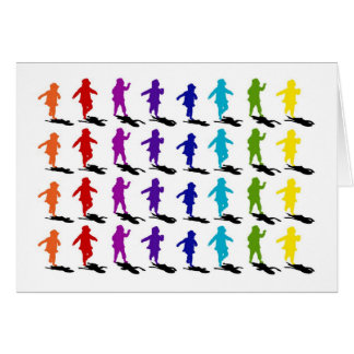 Regnbågen skuggar hälsningskort