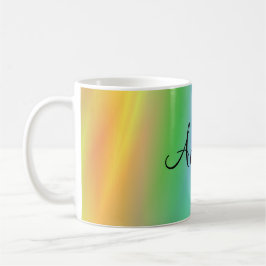 Regnbågenamnmugg Kaffemugg