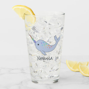 RegnbågeNarwhal känt exponeringsglas Glaskopp