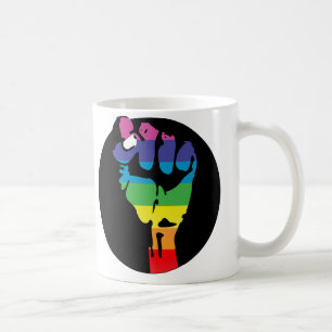 regnbågenävar av raseri kaffemugg
