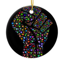 Regnbågenäve av hjärtor