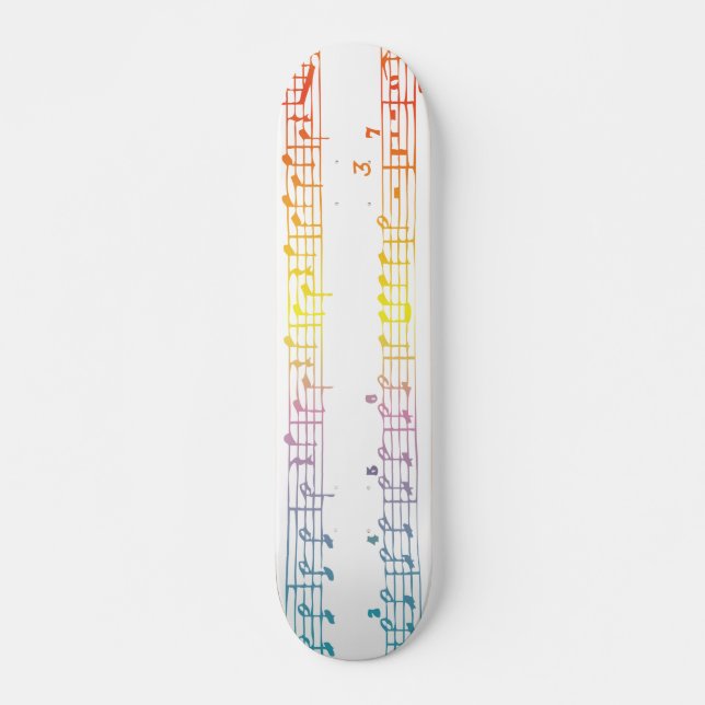 RegnbågenotbladSkateboard Skateboard Bräda 21,5 Cm (Framsida)