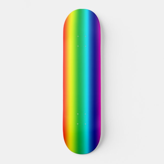 Regnbågens färger mini skateboard bräda 18,7 cm (Framsida)