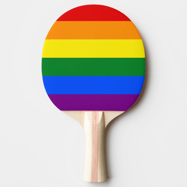 Regnbågens färger pingisracket (Framsidan)