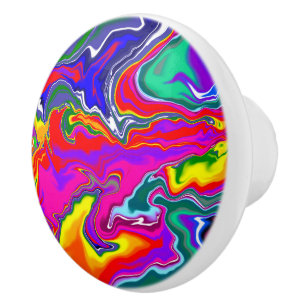 Regnbågens fluid Art Knopp