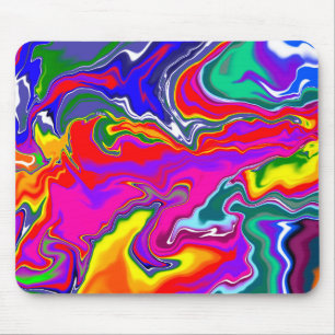 Regnbågens fluid Art Musmatta