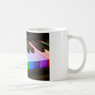 Regnbågepiano Kaffemugg