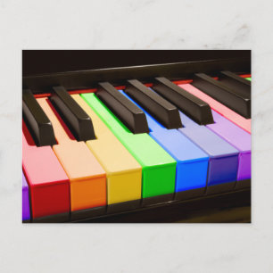 Regnbågepiano Vykort