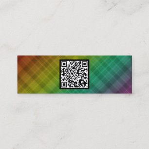 regnbågeplädet QR kodifierar Mini Visitkort