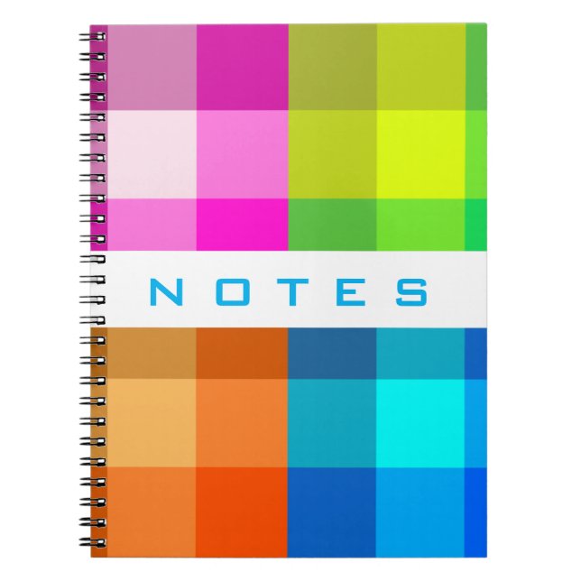 Regnbågeplädet skräddarsy med din anteckningsbok med spiral (Framsidan)