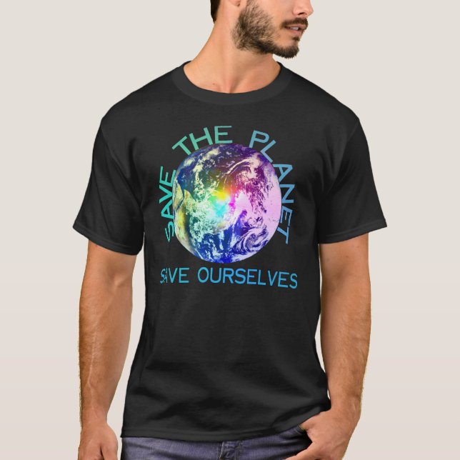 Regnbågeplanet T-shirt (Framsida)