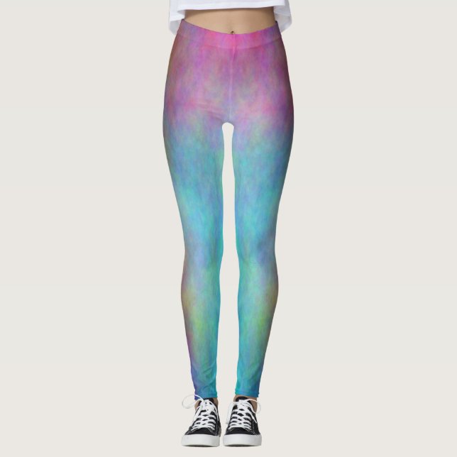 Regnbågeplasma 3 damasker leggings (Framsida)