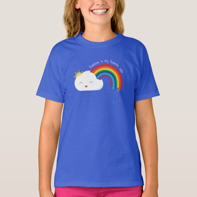 Regnbågeplocka T-shirt (Framsida)