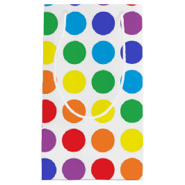 Regnbågepolka dotsgåvan hänger lös