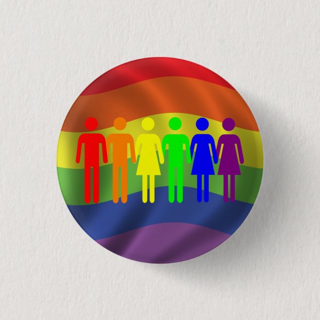 Regnbågepride knäppas knapp (Framsida)