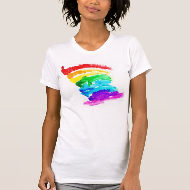 Regnbågepride Tee Shirt (Framsida)