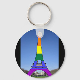 RegnbågeprideEiffel torn Nyckelring