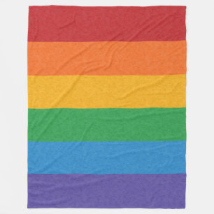 Regnbågeprideflagga Fleecefilt